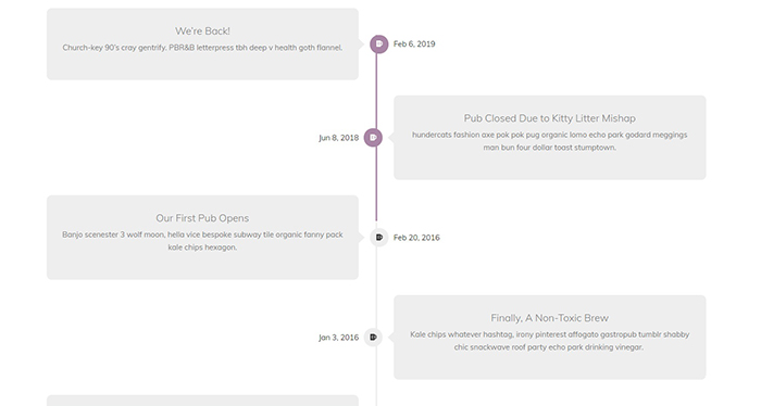 Ultimate Addon Blocks Timeline Preview