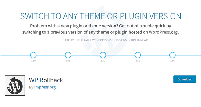 WP Rollback