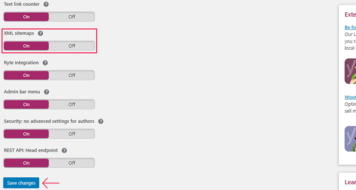 Yoast SEO XML Sitemaps