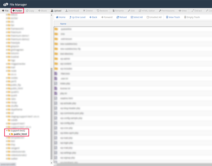 download folder from cpanel file manager