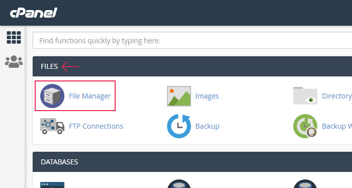 cPanel File Manager