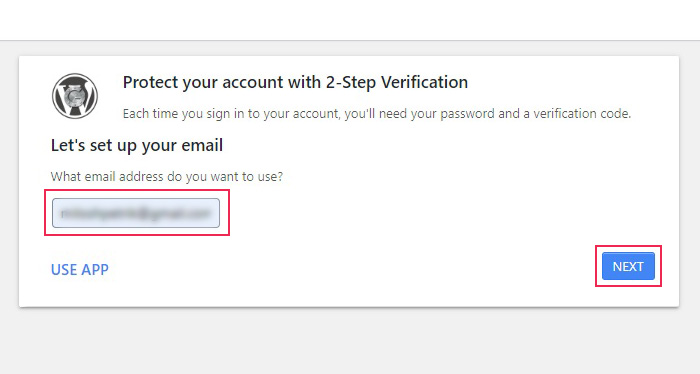 2-Step Verification Email Setup