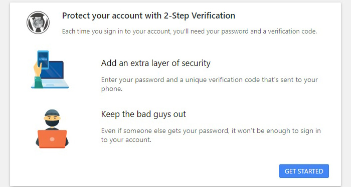 2-Step Verification Get Started