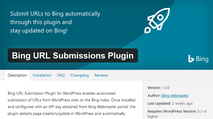 Bing URL Submissions Plugin