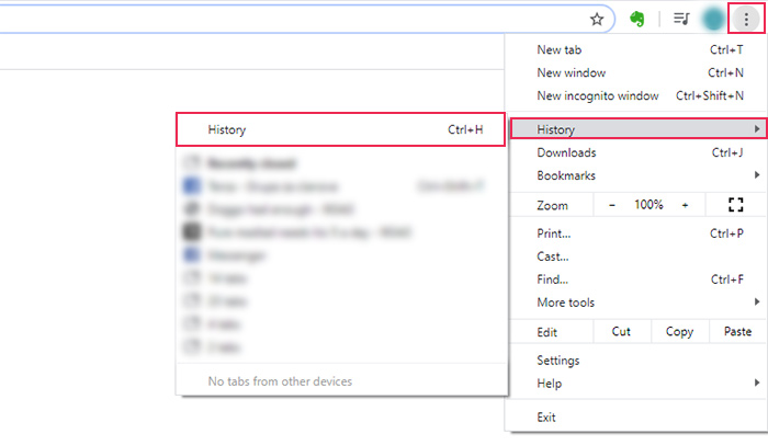 Chrome Clear History