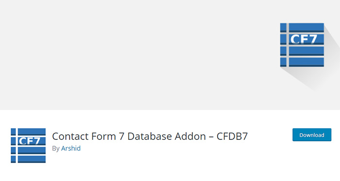 Contact Form 7 Database Addon