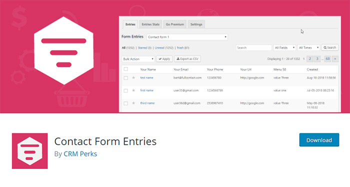 Contact Form Entries
