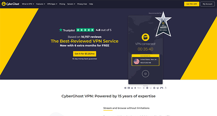 cyberghost vpn good