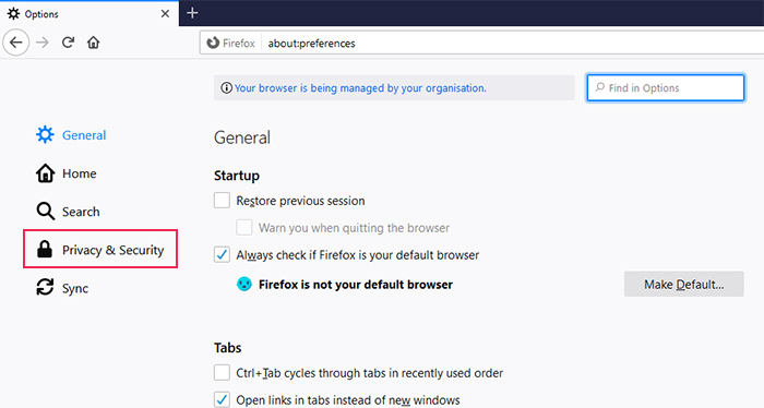 Firefox Clear History