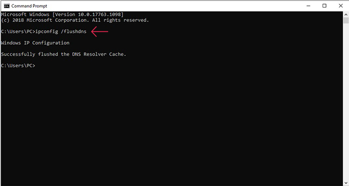 Flush DNS Cache