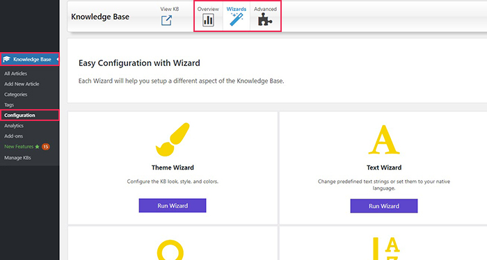 Knowledge Base Plugin Settings