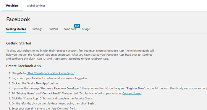 Nextend Social Login Facebook Connect