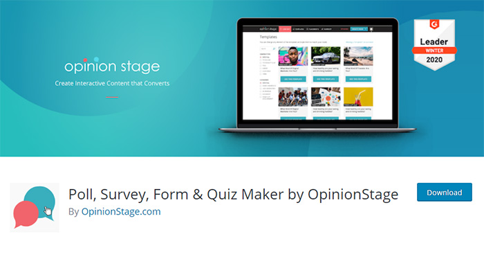 Poll, Survey, Form & Quiz Maker by OpinionStage