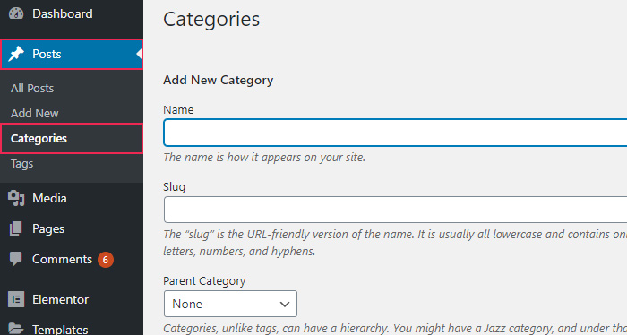 Post Categories