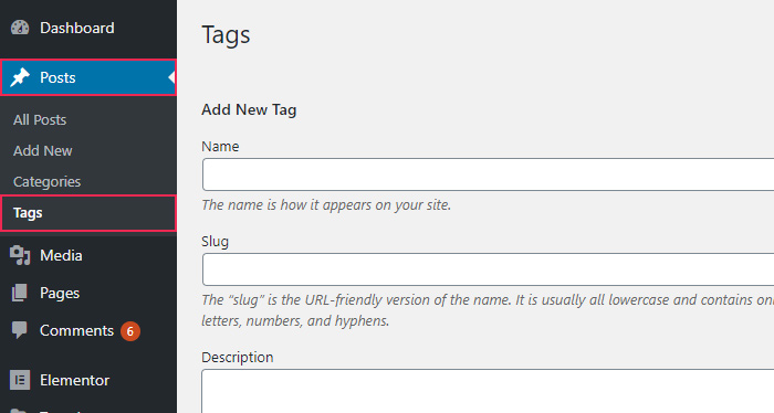 Post Tags