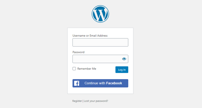 WordPress Facebook Login