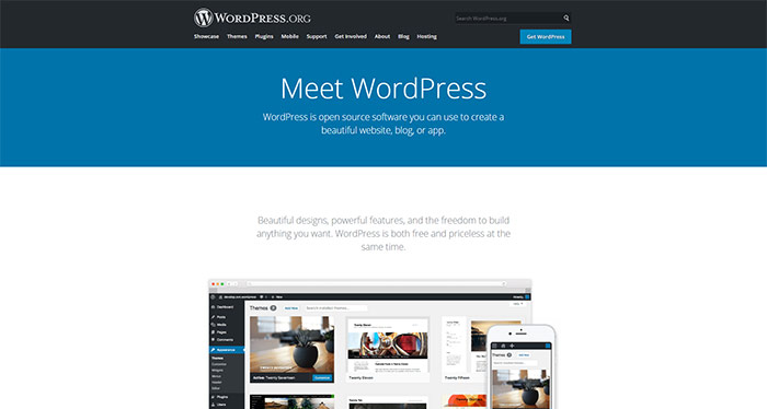 WordPress Homepage