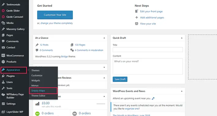 Snazzy Maps plugin settings