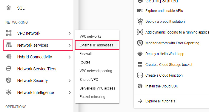 Assigning Static IP Address