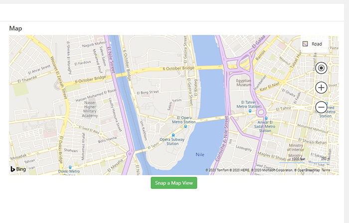 Bing Maps Editing Settings