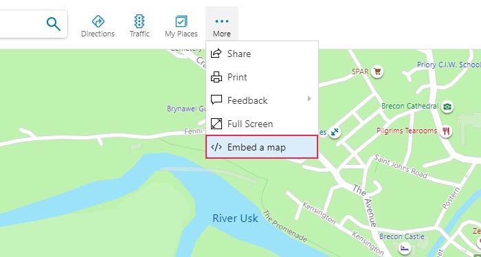 Bing Maps Embed