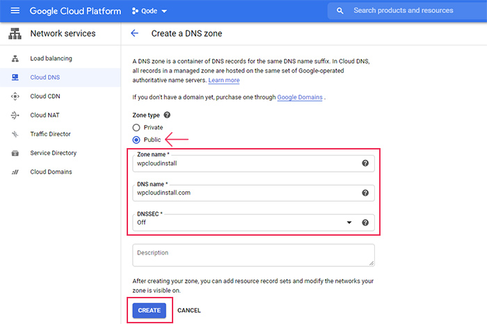 Configuring a Domain Name