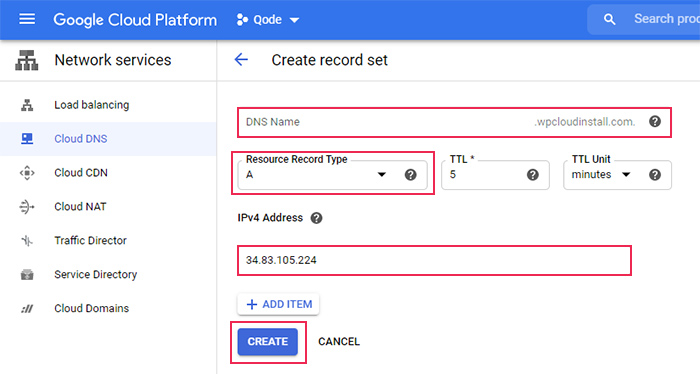 Configuring a Domain Name