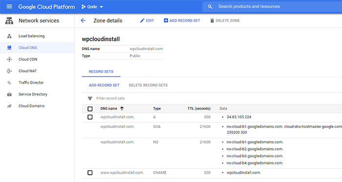 Configuring a Domain Name