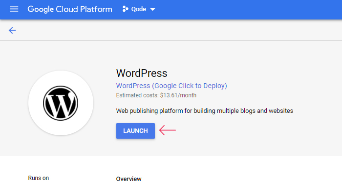 Google Cloud WordPress Launch