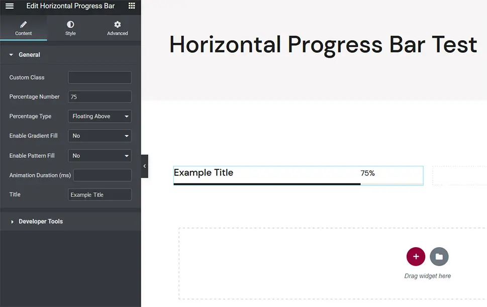 Horizontal Progress Bar
