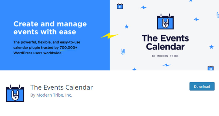 The Events Calendar Plugin