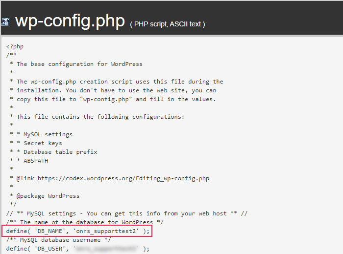 WP Config