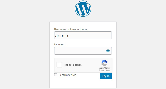 WP Login reCAPTCHA