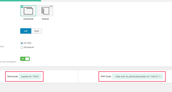 WP Tabs Shortcode