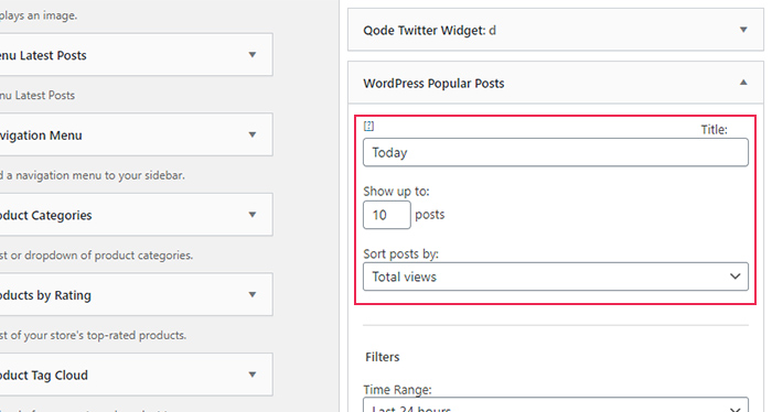 WordPress Popular Posts Widget