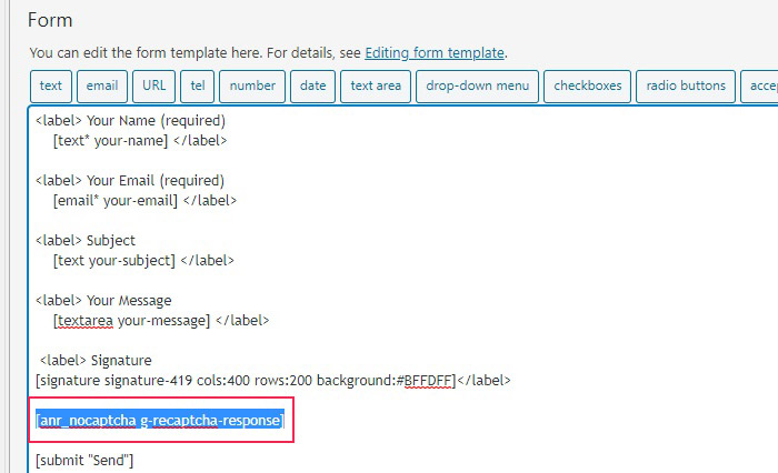 noCaptcha reCaptcha Contact Form