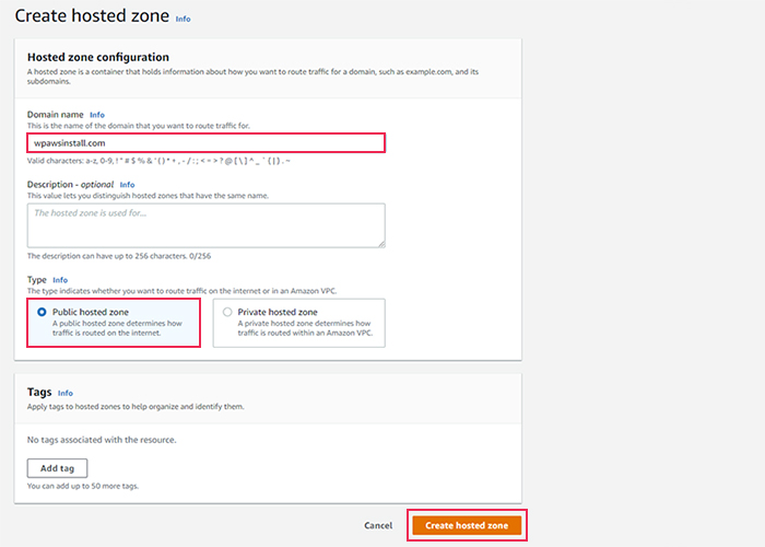 Hosted Zone Configuration