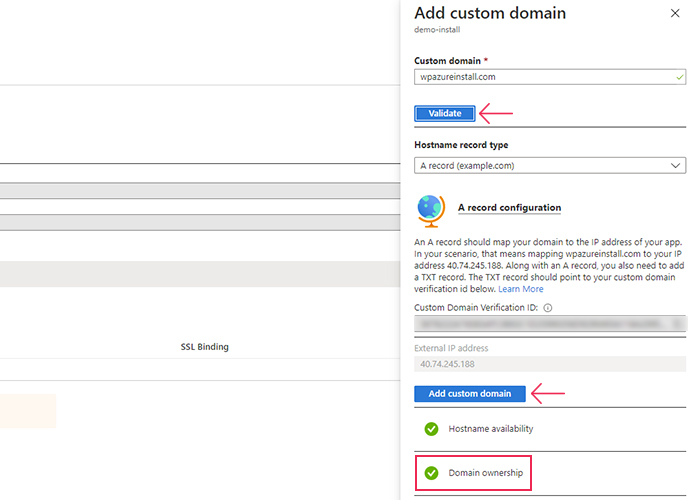 Mapping a Domain Add Custom