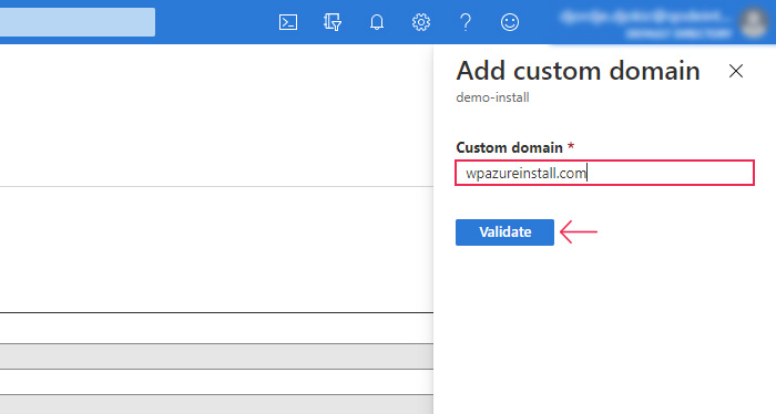 Mapping a Domain Adding Custom Domain