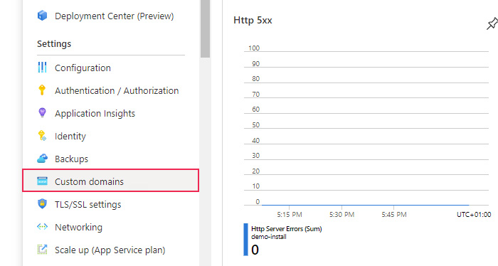 Mapping a Domain Custom Domains