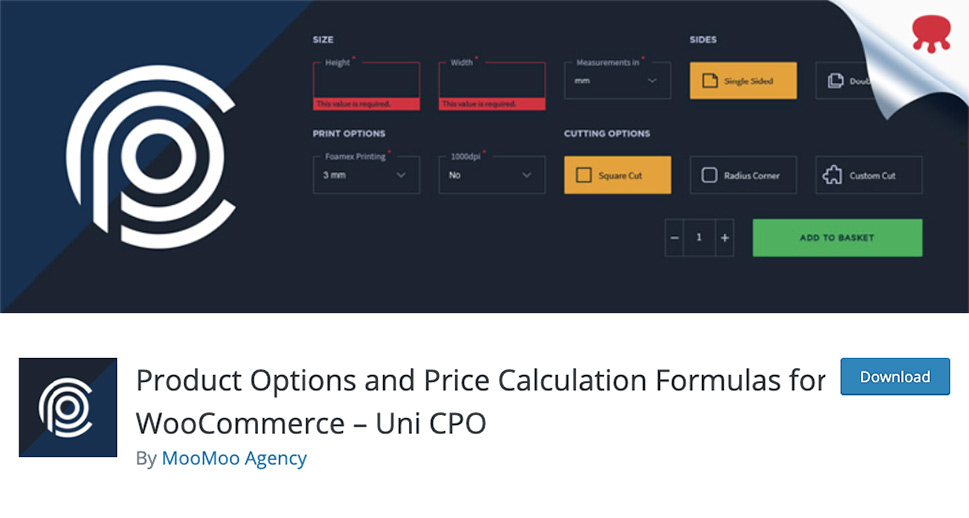 Product Options and Price Calculation Formulas for WooCommerce