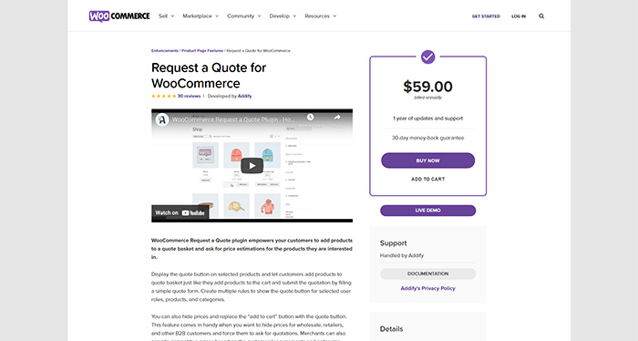 Request a Quote for WooCommerce