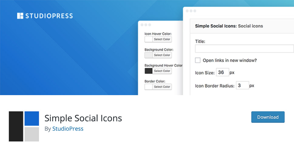 Simple Social Icons