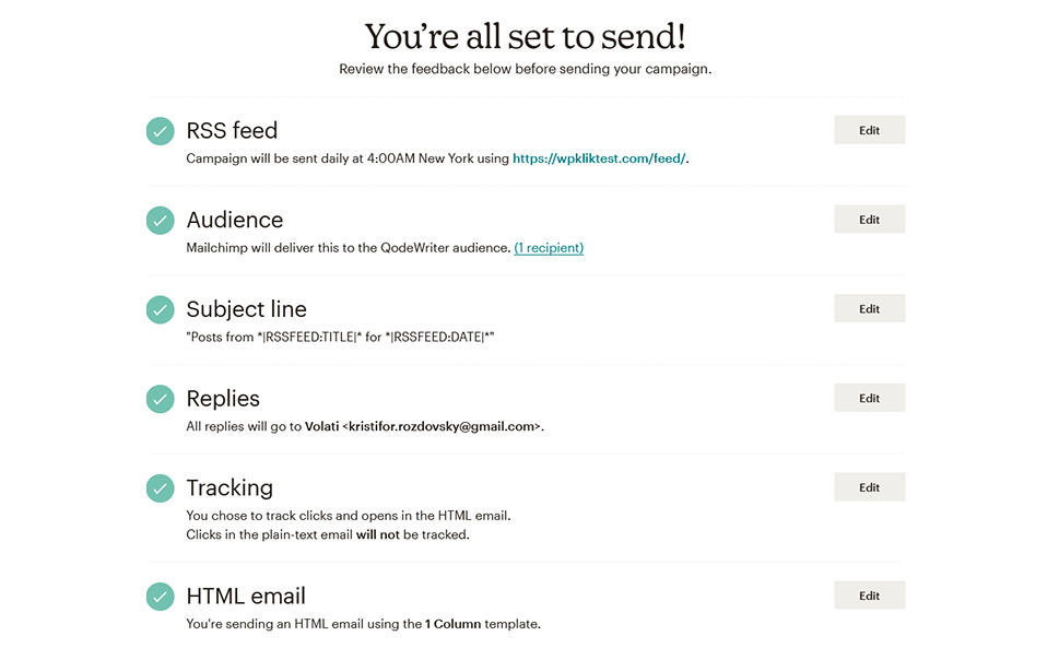 MailChimp All Set