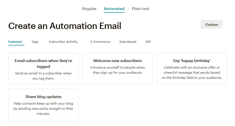 MailChimp Automation Email