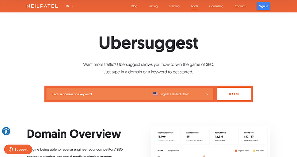 Ubersuggest