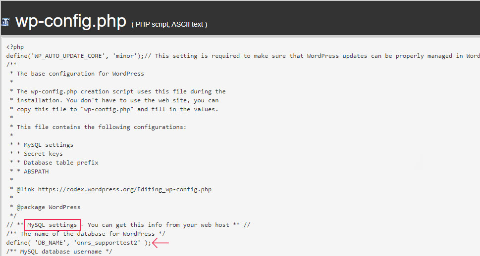 wp-config php