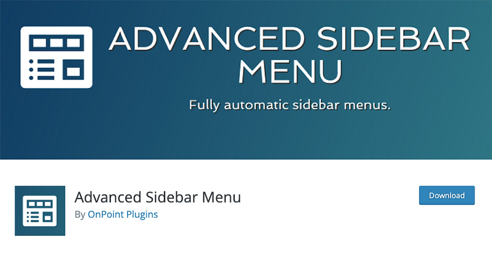 Advanced Sidebar Menu