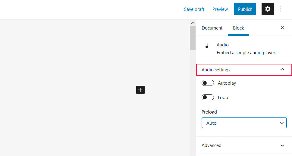 Audio Settings