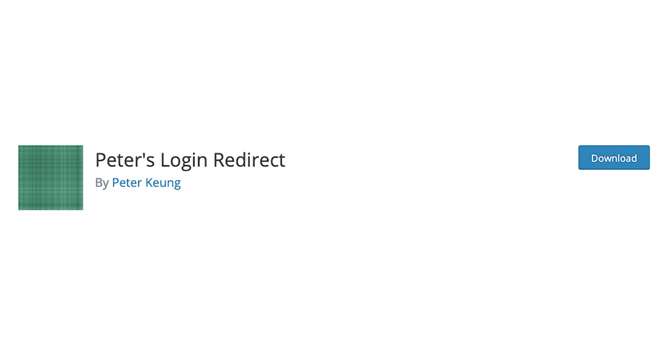 Peter's Login Redirect